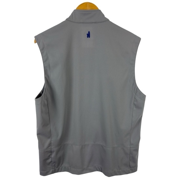 JOHNNIE-O Firestone Zip Vest Jacket in Steel Performance Gray Size Medium Golf - Picture 7 of 13